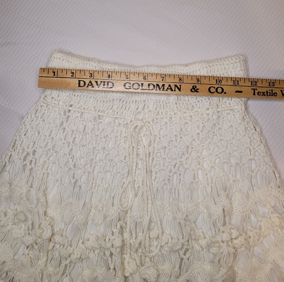 Love Culture Boho Bohemian Crochet Knit Mini Skirt sz S - Picture 3 of 9